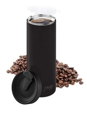 bobble French Coffee Presse, On-The-Go use, Quick Brew, Slim Design, 14 oz (BlK)